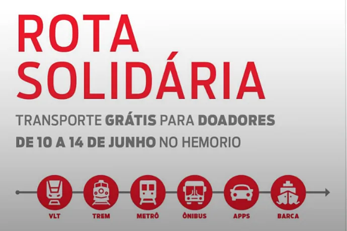 Riocard Mais é parceira do Hemorio em campanha de doação de sangue