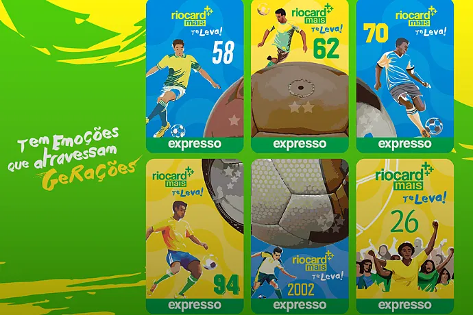 Riocard lança coleção de cartões da Copa do Mundo